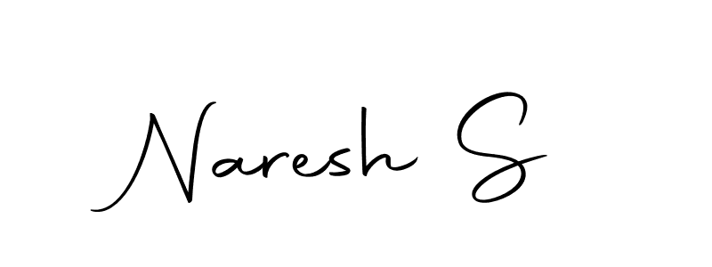 Make a beautiful signature design for name Naresh S. With this signature (Autography-DOLnW) style, you can create a handwritten signature for free. Naresh S signature style 10 images and pictures png