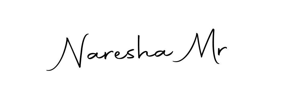 Use a signature maker to create a handwritten signature online. With this signature software, you can design (Autography-DOLnW) your own signature for name Naresha Mr. Naresha Mr signature style 10 images and pictures png