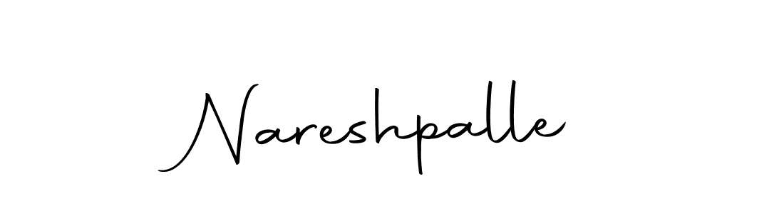 Create a beautiful signature design for name Nareshpalle. With this signature (Autography-DOLnW) fonts, you can make a handwritten signature for free. Nareshpalle signature style 10 images and pictures png