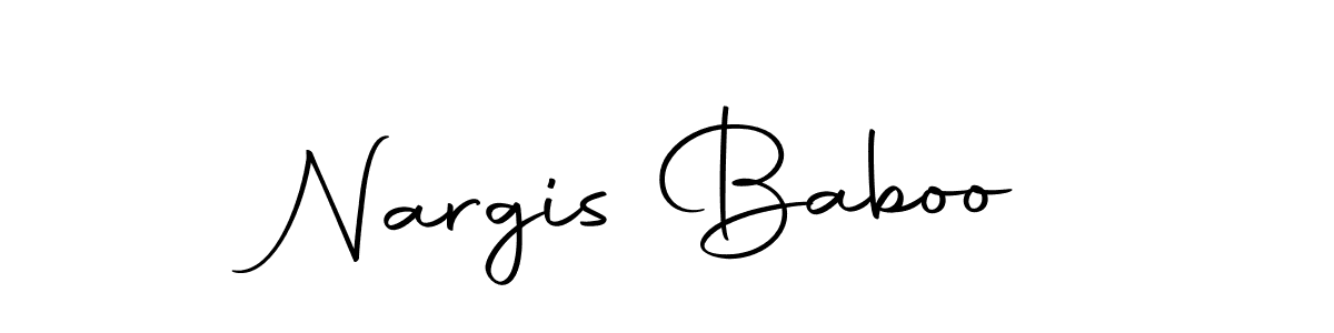 How to make Nargis Baboo signature? Autography-DOLnW is a professional autograph style. Create handwritten signature for Nargis Baboo name. Nargis Baboo signature style 10 images and pictures png