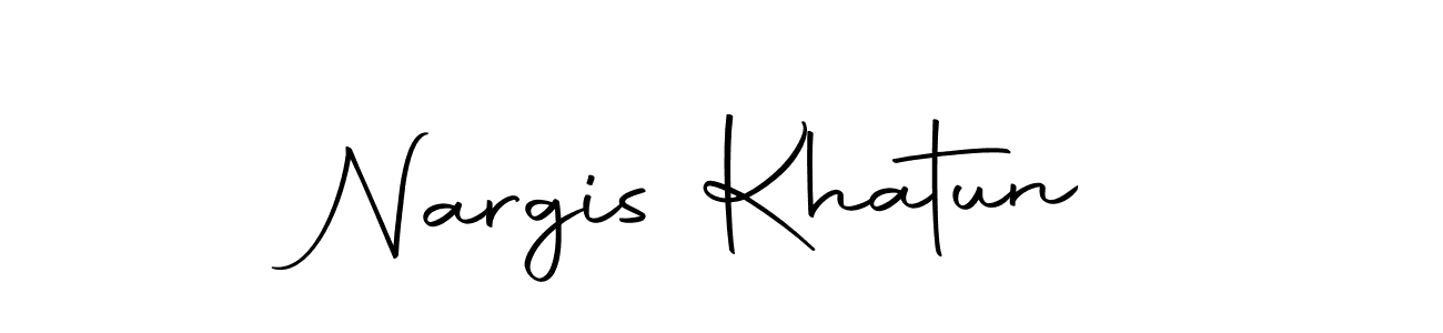 Create a beautiful signature design for name Nargis Khatun. With this signature (Autography-DOLnW) fonts, you can make a handwritten signature for free. Nargis Khatun signature style 10 images and pictures png