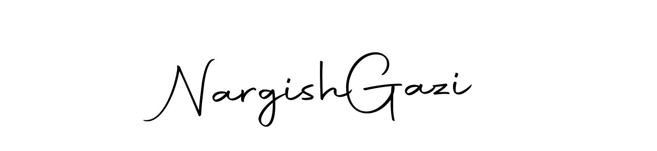 Create a beautiful signature design for name Nargish  Gazi. With this signature (Autography-DOLnW) fonts, you can make a handwritten signature for free. Nargish  Gazi signature style 10 images and pictures png