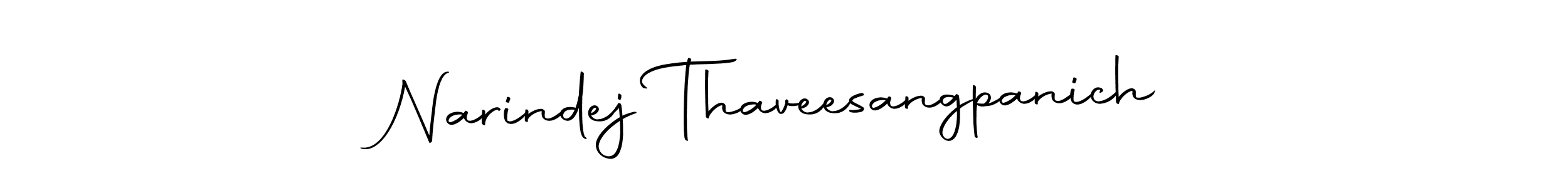 Narindej Thaveesangpanich stylish signature style. Best Handwritten Sign (Autography-DOLnW) for my name. Handwritten Signature Collection Ideas for my name Narindej Thaveesangpanich. Narindej Thaveesangpanich signature style 10 images and pictures png