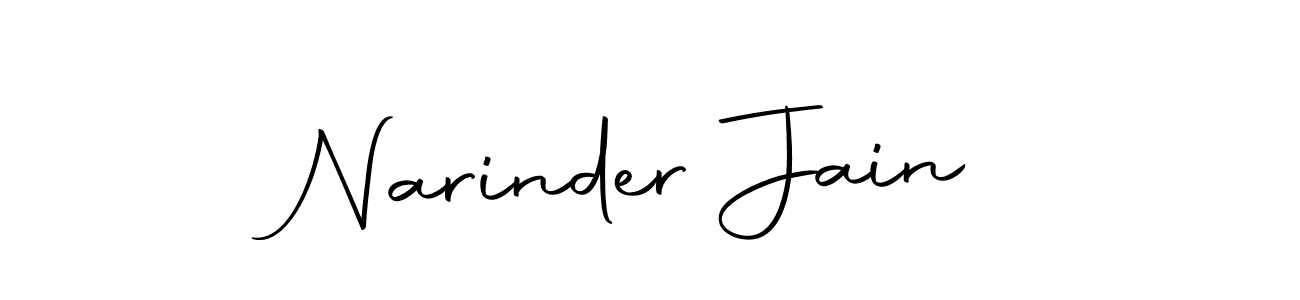 Make a beautiful signature design for name Narinder Jain. With this signature (Autography-DOLnW) style, you can create a handwritten signature for free. Narinder Jain signature style 10 images and pictures png