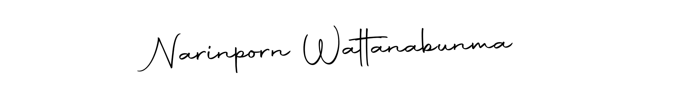 The best way (Autography-DOLnW) to make a short signature is to pick only two or three words in your name. The name Narinporn Wattanabunma include a total of six letters. For converting this name. Narinporn Wattanabunma signature style 10 images and pictures png