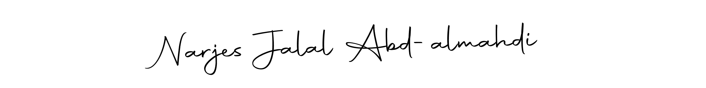 Here are the top 10 professional signature styles for the name Narjes Jalal Abd-almahdi. These are the best autograph styles you can use for your name. Narjes Jalal Abd-almahdi signature style 10 images and pictures png