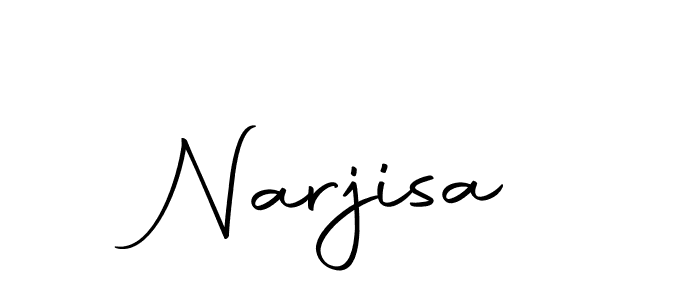 Create a beautiful signature design for name Narjisa. With this signature (Autography-DOLnW) fonts, you can make a handwritten signature for free. Narjisa signature style 10 images and pictures png