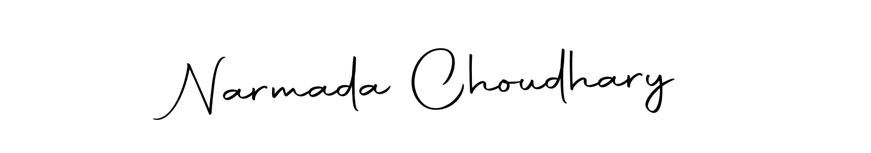 Make a beautiful signature design for name Narmada Choudhary. With this signature (Autography-DOLnW) style, you can create a handwritten signature for free. Narmada Choudhary signature style 10 images and pictures png