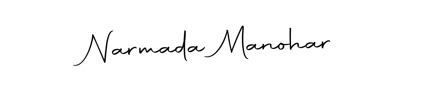 Make a beautiful signature design for name Narmada Manohar. With this signature (Autography-DOLnW) style, you can create a handwritten signature for free. Narmada Manohar signature style 10 images and pictures png