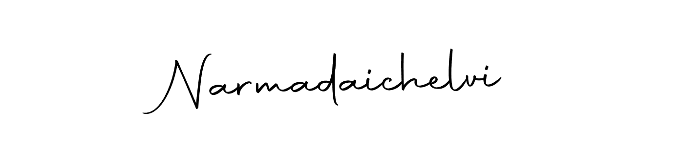 The best way (Autography-DOLnW) to make a short signature is to pick only two or three words in your name. The name Narmadaichelvi include a total of six letters. For converting this name. Narmadaichelvi signature style 10 images and pictures png