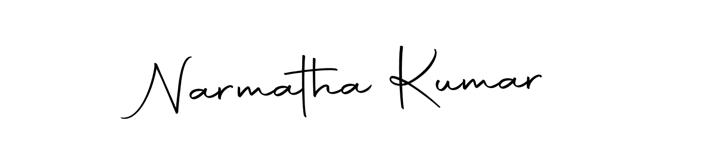 Design your own signature with our free online signature maker. With this signature software, you can create a handwritten (Autography-DOLnW) signature for name Narmatha Kumar. Narmatha Kumar signature style 10 images and pictures png