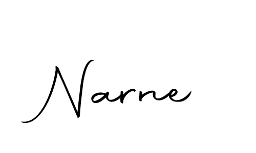 Use a signature maker to create a handwritten signature online. With this signature software, you can design (Autography-DOLnW) your own signature for name Narne. Narne signature style 10 images and pictures png