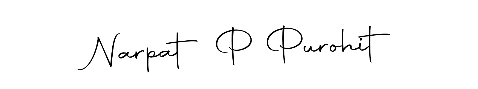 Make a beautiful signature design for name Narpat P Purohit. With this signature (Autography-DOLnW) style, you can create a handwritten signature for free. Narpat P Purohit signature style 10 images and pictures png