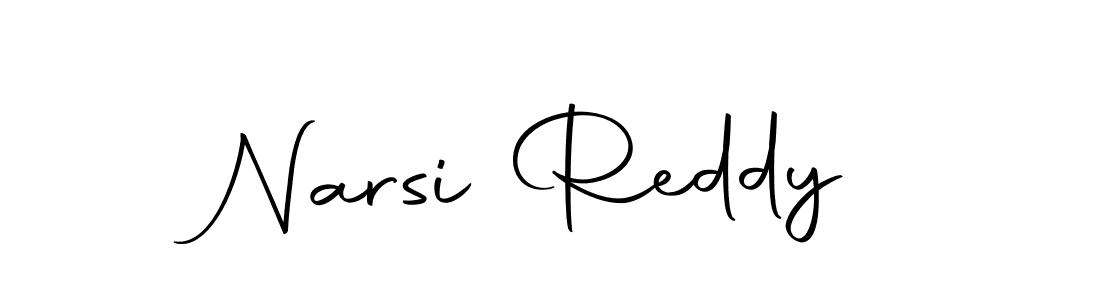 How to make Narsi Reddy name signature. Use Autography-DOLnW style for creating short signs online. This is the latest handwritten sign. Narsi Reddy signature style 10 images and pictures png