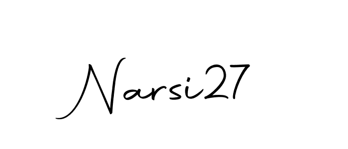 You can use this online signature creator to create a handwritten signature for the name Narsi27. This is the best online autograph maker. Narsi27 signature style 10 images and pictures png