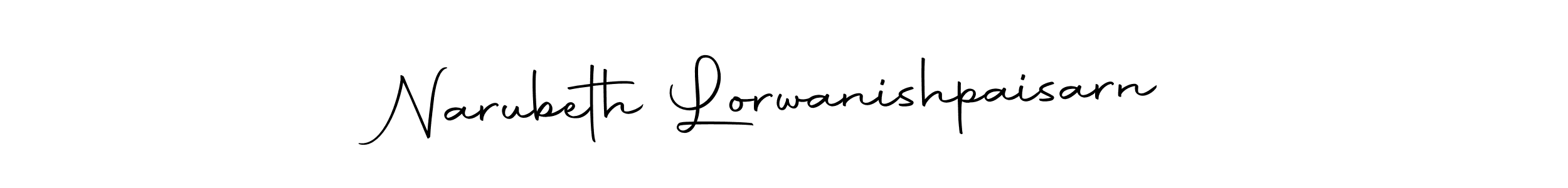 This is the best signature style for the Narubeth Lorwanishpaisarn name. Also you like these signature font (Autography-DOLnW). Mix name signature. Narubeth Lorwanishpaisarn signature style 10 images and pictures png