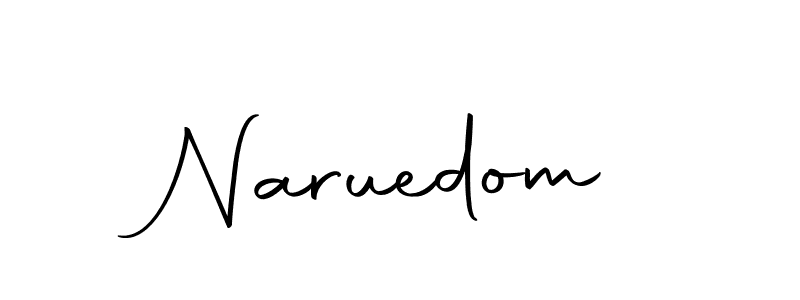 Use a signature maker to create a handwritten signature online. With this signature software, you can design (Autography-DOLnW) your own signature for name Naruedom. Naruedom signature style 10 images and pictures png