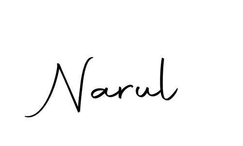 You should practise on your own different ways (Autography-DOLnW) to write your name (Narul) in signature. don't let someone else do it for you. Narul signature style 10 images and pictures png