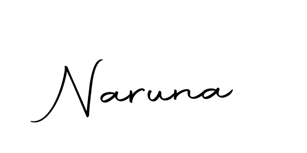 Use a signature maker to create a handwritten signature online. With this signature software, you can design (Autography-DOLnW) your own signature for name Naruna. Naruna signature style 10 images and pictures png
