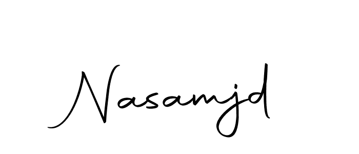 Make a beautiful signature design for name Nasamjd. With this signature (Autography-DOLnW) style, you can create a handwritten signature for free. Nasamjd signature style 10 images and pictures png