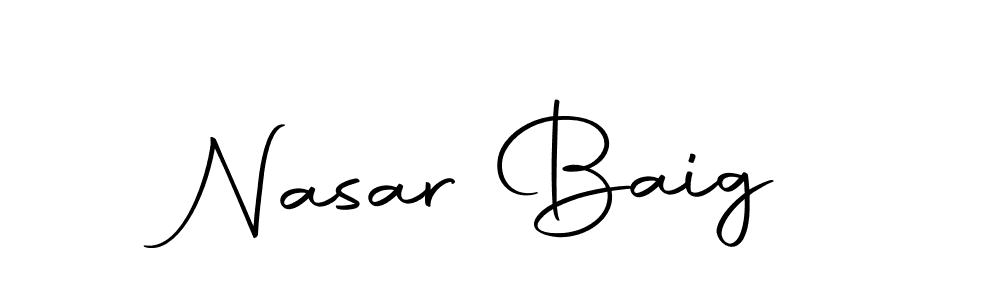 Use a signature maker to create a handwritten signature online. With this signature software, you can design (Autography-DOLnW) your own signature for name Nasar Baig. Nasar Baig signature style 10 images and pictures png