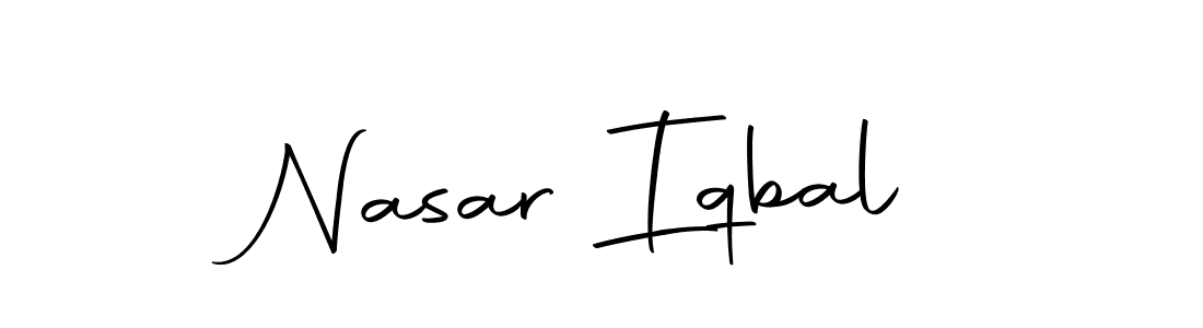 if you are searching for the best signature style for your name Nasar Iqbal. so please give up your signature search. here we have designed multiple signature styles  using Autography-DOLnW. Nasar Iqbal signature style 10 images and pictures png