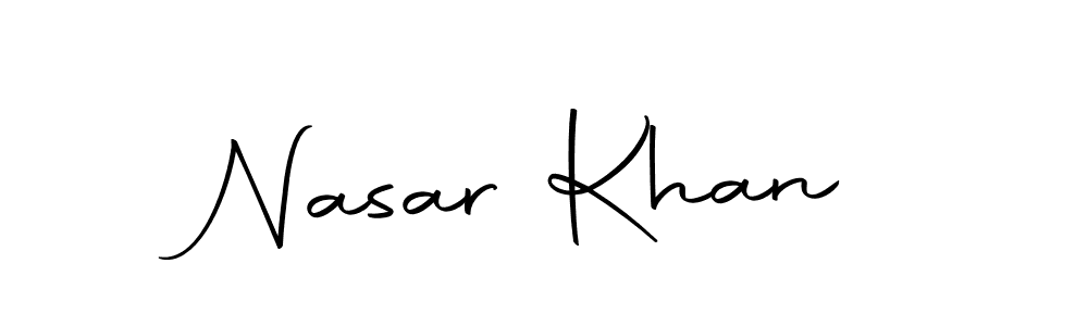 Use a signature maker to create a handwritten signature online. With this signature software, you can design (Autography-DOLnW) your own signature for name Nasar Khan. Nasar Khan signature style 10 images and pictures png