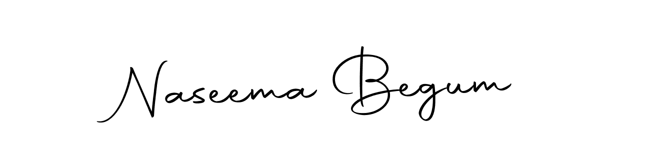 Design your own signature with our free online signature maker. With this signature software, you can create a handwritten (Autography-DOLnW) signature for name Naseema Begum. Naseema Begum signature style 10 images and pictures png