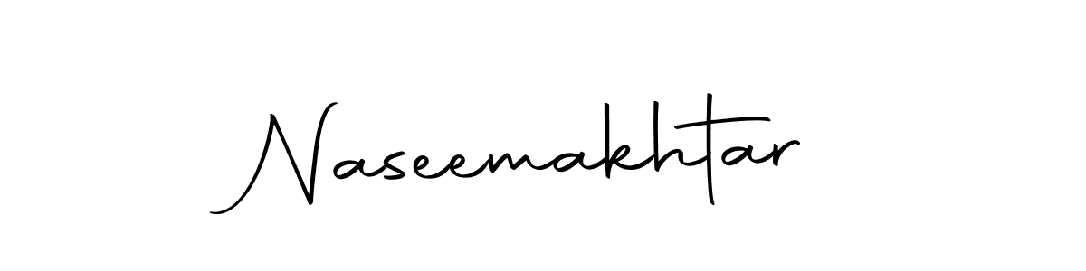 Create a beautiful signature design for name Naseemakhtar. With this signature (Autography-DOLnW) fonts, you can make a handwritten signature for free. Naseemakhtar signature style 10 images and pictures png