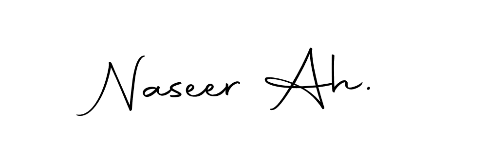How to make Naseer Ah. name signature. Use Autography-DOLnW style for creating short signs online. This is the latest handwritten sign. Naseer Ah. signature style 10 images and pictures png