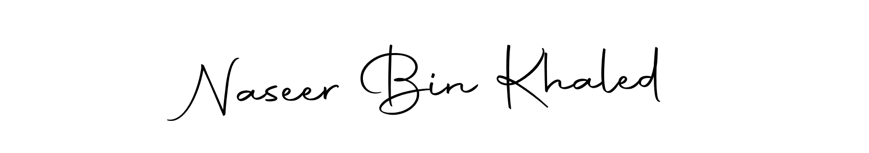 Use a signature maker to create a handwritten signature online. With this signature software, you can design (Autography-DOLnW) your own signature for name Naseer Bin Khaled. Naseer Bin Khaled signature style 10 images and pictures png