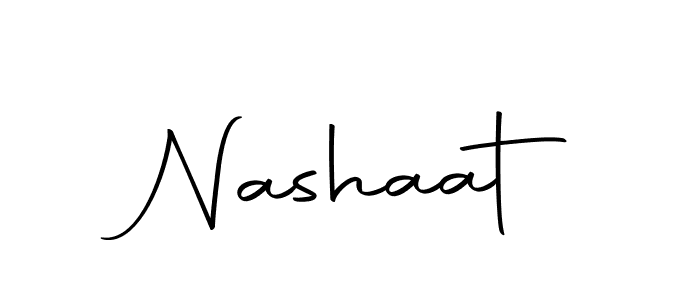 Design your own signature with our free online signature maker. With this signature software, you can create a handwritten (Autography-DOLnW) signature for name Nashaat. Nashaat signature style 10 images and pictures png