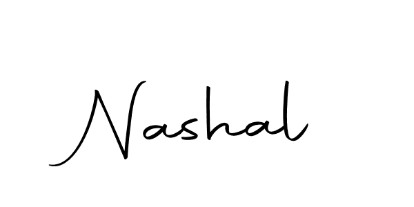 Design your own signature with our free online signature maker. With this signature software, you can create a handwritten (Autography-DOLnW) signature for name Nashal. Nashal signature style 10 images and pictures png