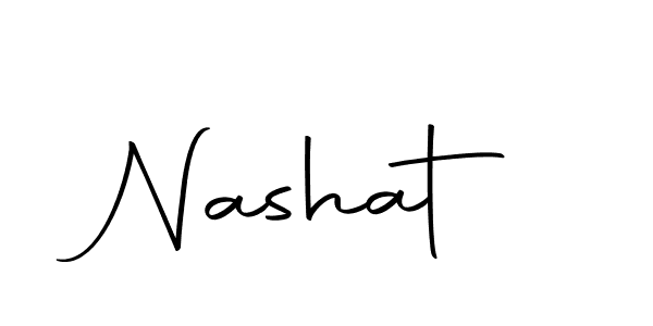 You should practise on your own different ways (Autography-DOLnW) to write your name (Nashat) in signature. don't let someone else do it for you. Nashat signature style 10 images and pictures png