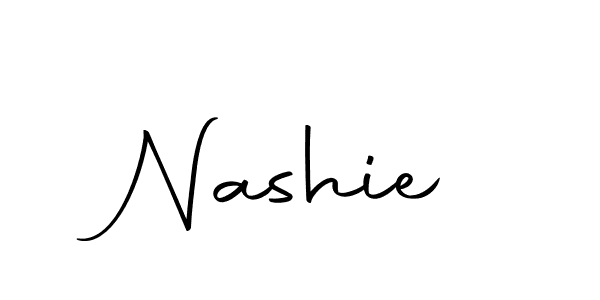 Here are the top 10 professional signature styles for the name Nashie. These are the best autograph styles you can use for your name. Nashie signature style 10 images and pictures png