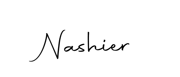 Create a beautiful signature design for name Nashier. With this signature (Autography-DOLnW) fonts, you can make a handwritten signature for free. Nashier signature style 10 images and pictures png