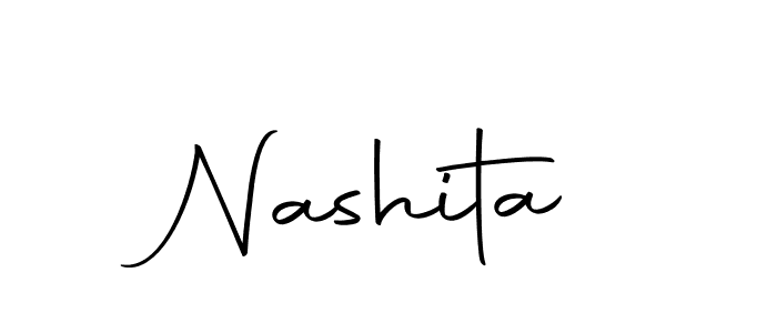 Make a beautiful signature design for name Nashita. With this signature (Autography-DOLnW) style, you can create a handwritten signature for free. Nashita signature style 10 images and pictures png