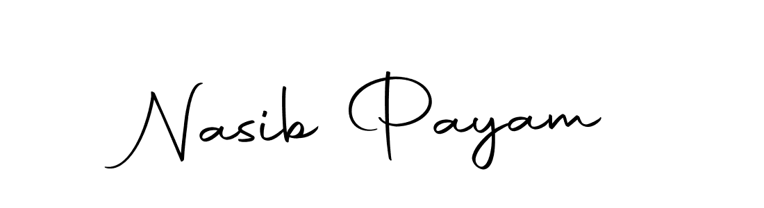 Similarly Autography-DOLnW is the best handwritten signature design. Signature creator online .You can use it as an online autograph creator for name Nasib Payam. Nasib Payam signature style 10 images and pictures png