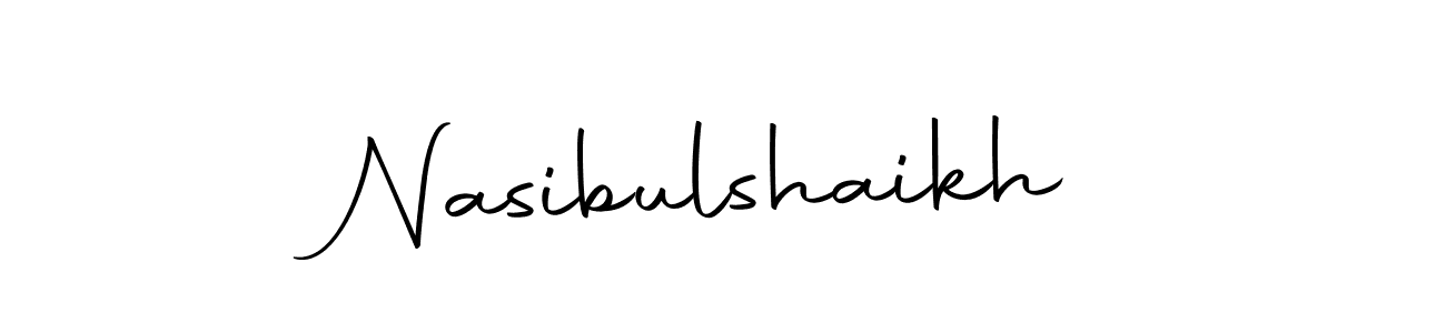 Also we have Nasibulshaikh name is the best signature style. Create professional handwritten signature collection using Autography-DOLnW autograph style. Nasibulshaikh signature style 10 images and pictures png