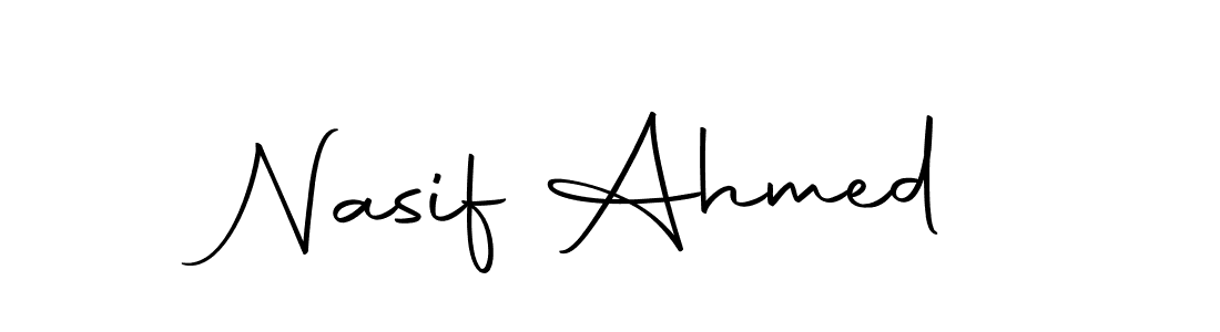 Make a beautiful signature design for name Nasif Ahmed. Use this online signature maker to create a handwritten signature for free. Nasif Ahmed signature style 10 images and pictures png