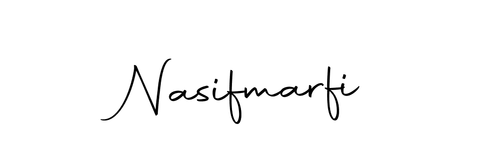 How to make Nasifmarfi signature? Autography-DOLnW is a professional autograph style. Create handwritten signature for Nasifmarfi name. Nasifmarfi signature style 10 images and pictures png