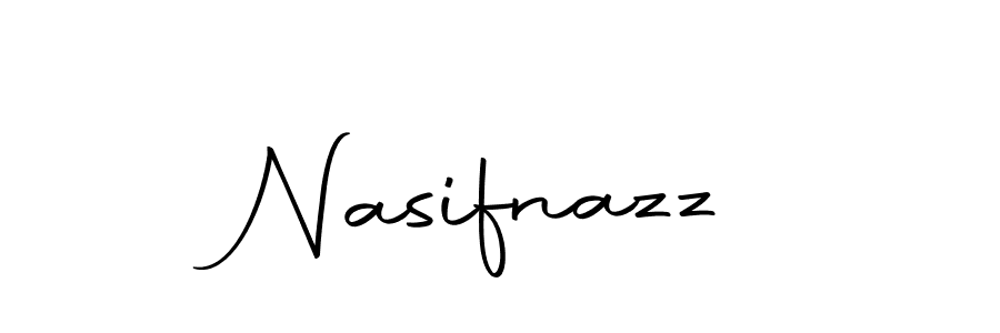 How to make Nasifnazz name signature. Use Autography-DOLnW style for creating short signs online. This is the latest handwritten sign. Nasifnazz signature style 10 images and pictures png