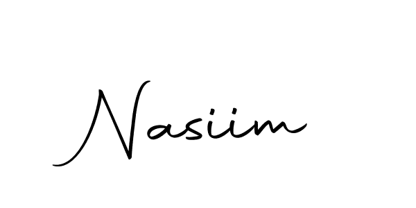 Similarly Autography-DOLnW is the best handwritten signature design. Signature creator online .You can use it as an online autograph creator for name Nasiim. Nasiim signature style 10 images and pictures png