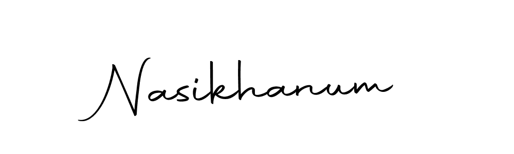 Create a beautiful signature design for name Nasikhanum. With this signature (Autography-DOLnW) fonts, you can make a handwritten signature for free. Nasikhanum signature style 10 images and pictures png