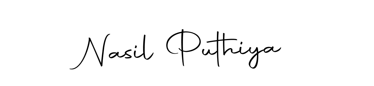 Create a beautiful signature design for name Nasil Puthiya. With this signature (Autography-DOLnW) fonts, you can make a handwritten signature for free. Nasil Puthiya signature style 10 images and pictures png