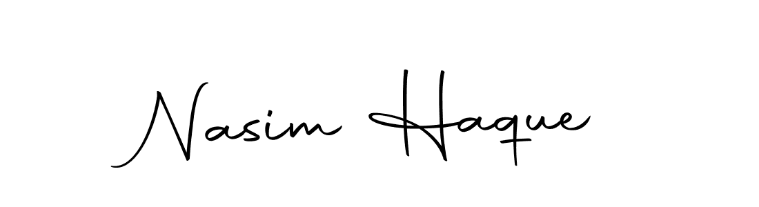 Use a signature maker to create a handwritten signature online. With this signature software, you can design (Autography-DOLnW) your own signature for name Nasim Haque. Nasim Haque signature style 10 images and pictures png