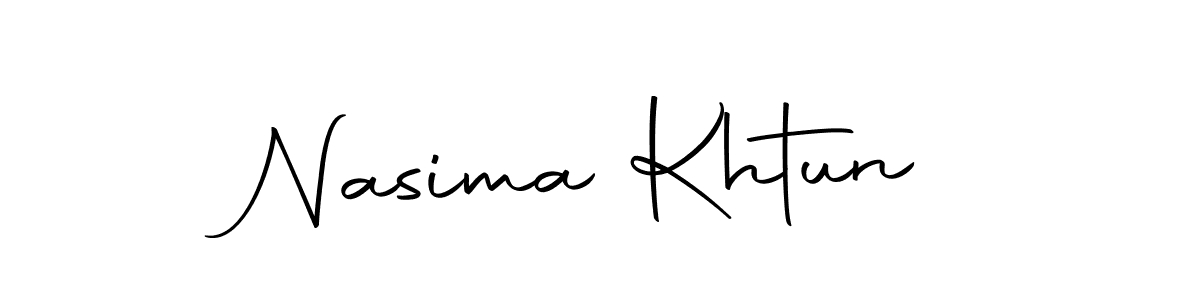 if you are searching for the best signature style for your name Nasima Khtun. so please give up your signature search. here we have designed multiple signature styles  using Autography-DOLnW. Nasima Khtun signature style 10 images and pictures png