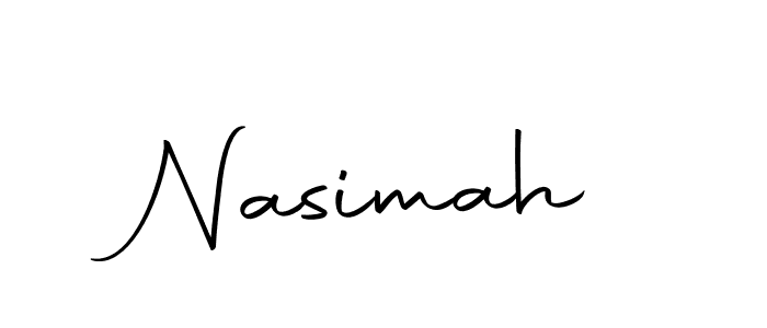 Create a beautiful signature design for name Nasimah. With this signature (Autography-DOLnW) fonts, you can make a handwritten signature for free. Nasimah signature style 10 images and pictures png