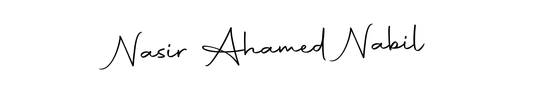 Nasir Ahamed Nabil stylish signature style. Best Handwritten Sign (Autography-DOLnW) for my name. Handwritten Signature Collection Ideas for my name Nasir Ahamed Nabil. Nasir Ahamed Nabil signature style 10 images and pictures png