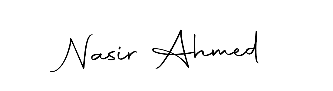 Make a beautiful signature design for name Nasir Ahmed. Use this online signature maker to create a handwritten signature for free. Nasir Ahmed signature style 10 images and pictures png